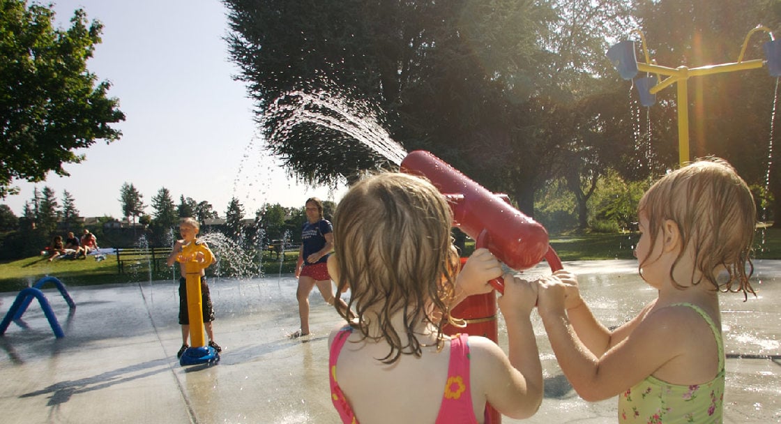 Spray ground at Blue Lake Park