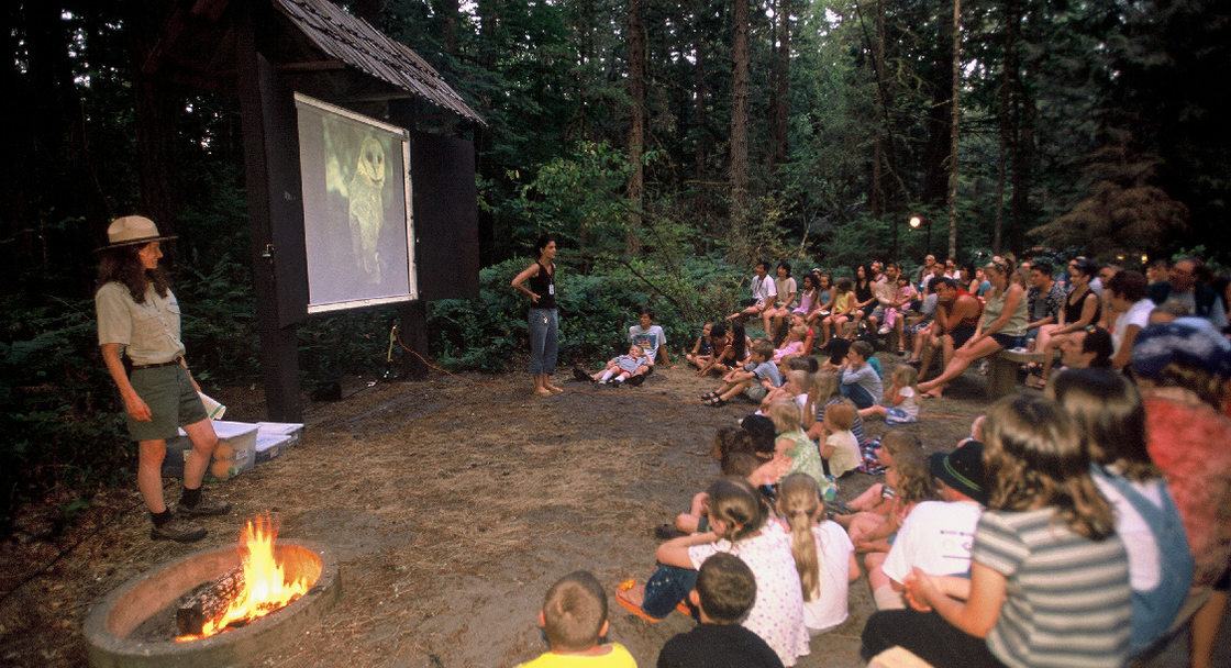 Park ranger wilderness education at Oxbow Park