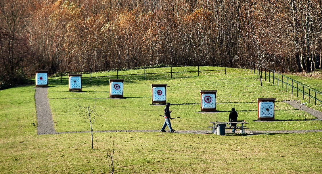 archery range at chinook landing marine park