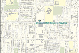 Map image of Environmentally Conscious Recycling, Inc.